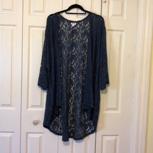 NWOT Navy Blue Lace Shirley.